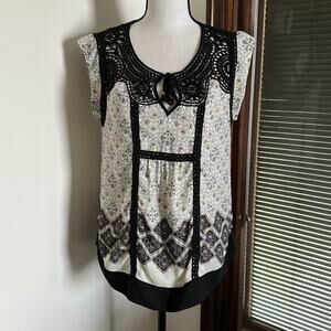 Daniel Rainn | Sleeveless Peasant Top Size S